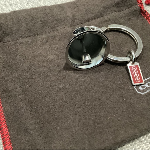 Vintage COACH bell keychain. Pre-Owned. Comes with a dust jacket tie bag. - Picture 2 of 2